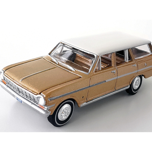 1963 Chevrolet Nova 400 Wagon Auto World  Ljus Guld poly