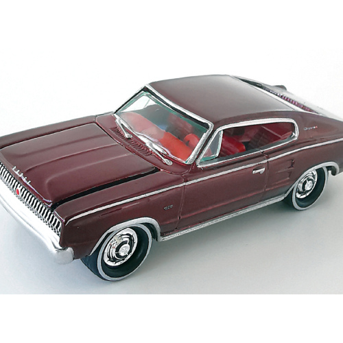 1967 Dodge Charger 426 Johnny Lightning  Vinröd poly