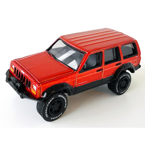 1988 ? Jeep Cherokee XJ 4x4 Johnny Lightning Candy Flame Orange 