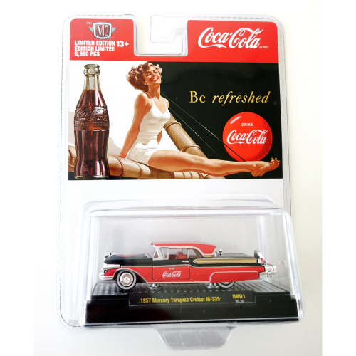 1957 Mercury Turnpike Cruiser M-335 M2 Machines Coca Cola Svart & Röd