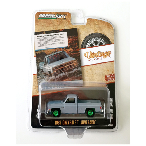 1985 Chevrolet C-10 Silverado Greenlight GREEN MACHINE Stålgrå poly