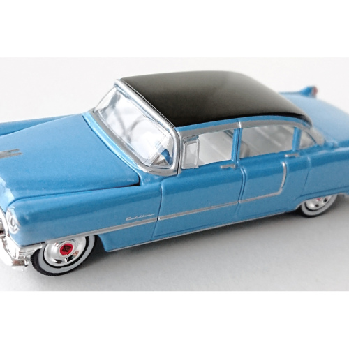 1955 Cadillac Fleetwood 60 Greenlight Elvis Presley Ljusblå poly