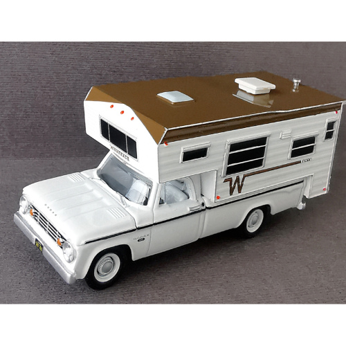 1966 Dodge D-100 with Winnebago Camper Greenlight Gloss White