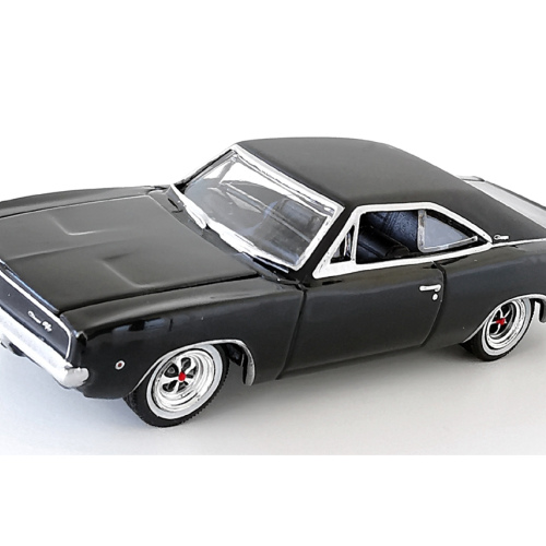 1968 Dodge Charger R/T Greenlight Bullitt Gloss Svart