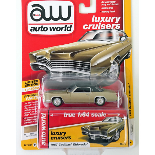 1967 Cadillac Eldorado Auto World Baroque Gold poly