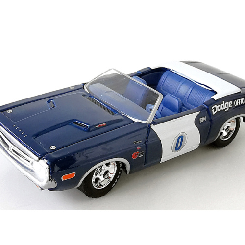 1971 Dodge Challenger 440 Convertible Pace Car Greenlight Gloss Mörkblå