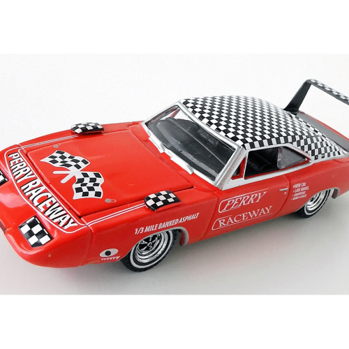 1969 Dodge Charger Daytona Greenlight Perry Raceway Gloss Röd