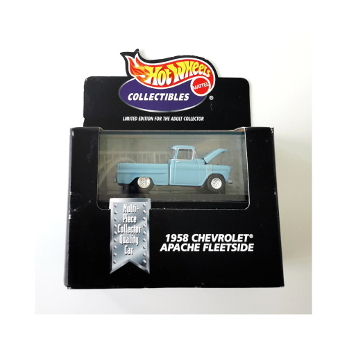 1958 Chevrolet Apache Fleetside Hot Wheels BLACK BOX Pastellblå