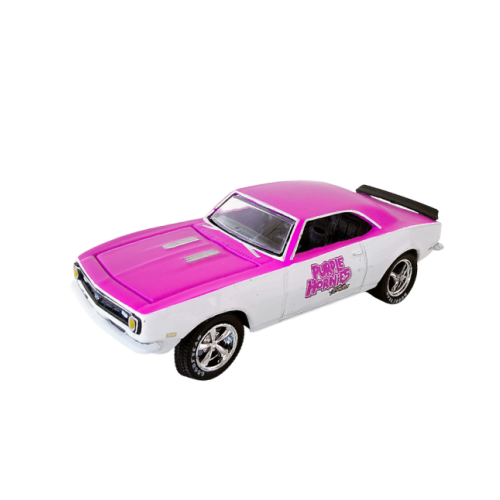 1968 Chevrolet Camaro SS 350 Matt Cerise Gloss Vit Purple Hornies M2 Machines