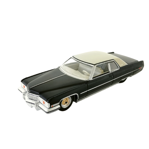 1973 Cadillac Coupe Deville California Lowriders Svart Greenlight