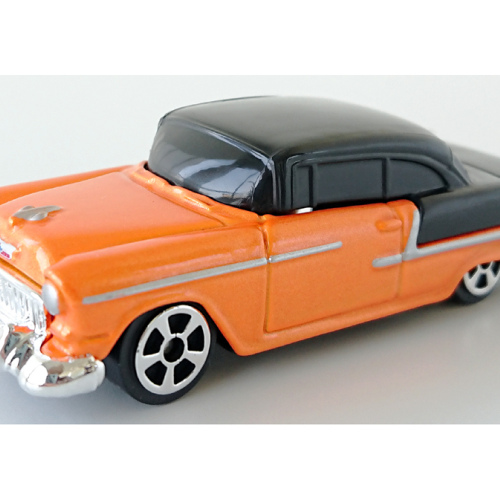 1955 Chevrolet Bel Air Maisto Orange poly & Gloss Svart