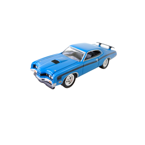 1971 Mercury Cyclone Spoiler Blå Johnny Lightning