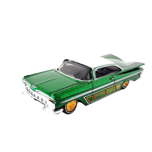 1959 Chevrolet Impala SS Metflake Smaragdgrön Lowriders  Maisto 