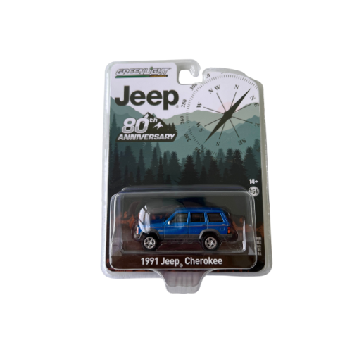 1991 Jeep Cherokee Mörkblå Greenlight