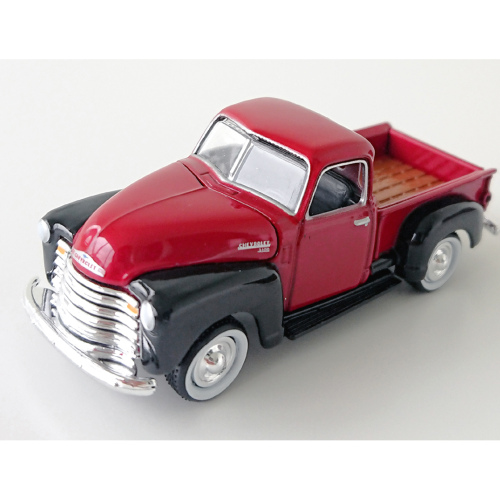 1950 Chevrolet 3100 Pickup Racing Champions Gloss Mörkröd & Svart