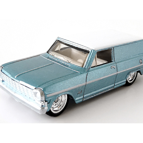 1964 Chevrolet Nova Panel Wagon Hot Wheels RR Silverblå poly