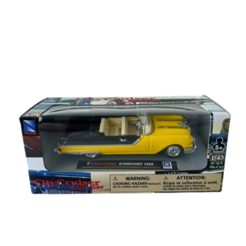 1955 Pontiac Starchief Gul Svart New-Ray Toys