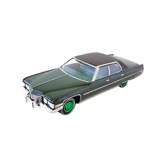 1972 Cadillac Sedan Deville Metflake Mörkgrön Green Machine Greenlight