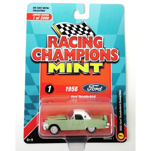 1956 Ford Thunderbird Convertible (Top Up) Racing Champions Pale Pear Green