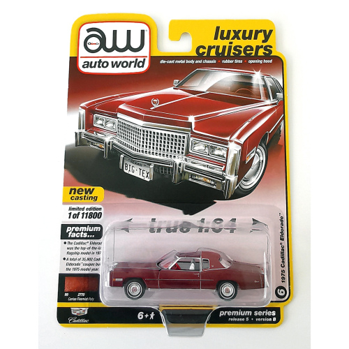 1975 Cadillac Eldorado Auto World Sangria Red poly