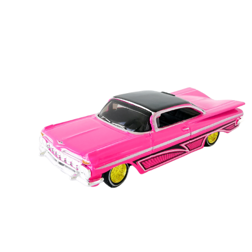 1959 Chevrolet Impala SS Gloss Hot Pink Lowriders Elite Transport Maisto