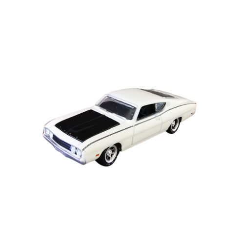 1969 Ford Torino Talladega vit Johnny Lightning