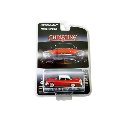 1958 Plymouth Fury Christine Evil Version Röd Christine Greenlight