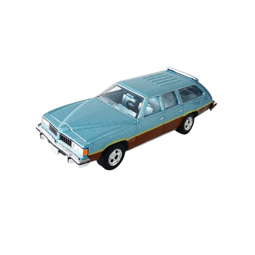 1977 Pontiac Lemans Safari Wagon Ljusblå Poly Greenlight