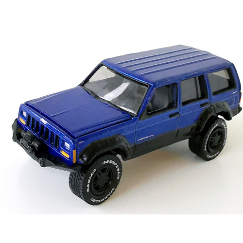 1988 ? Jeep Cherokee XJ 4x4 Johnny Lightning Mörkblå poly