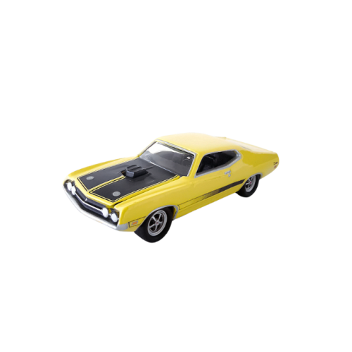 1971 Ford Torino Cobra Gloss Ljusgul Johnny Lightning