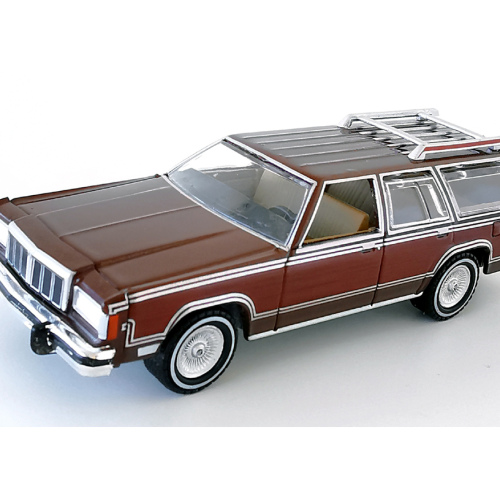 1980 Mercury Grand Marquis Colony Park Greenlight Mörkbrun poly