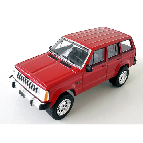 1985 Jeep Cherokee Pioneer 4x4 Greenlight Gloss Ljusröd