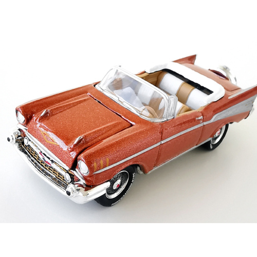 1957 Chevrolet Bel Air Convertible Johnny Lightning Sierra Gold poly