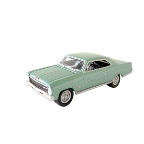 1966 Chevrolet Nova SS 327 Silverjadegrön Poly Johnny Lightning