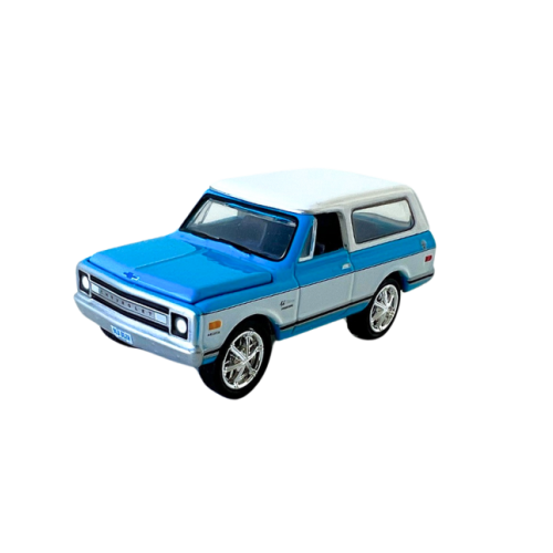 1970 Chevrolet Blazer K5 Blå Vit Johnny Lightning