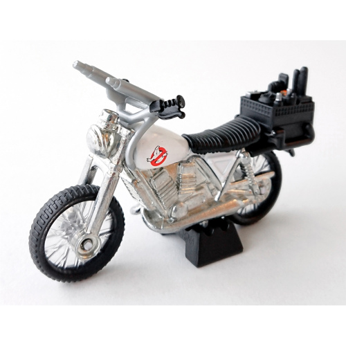 Motorcykel AMF Harley-Davidson SX250 Custom ECTO-2 Hot Wheels Ghostbusters 2016 Vit Svart