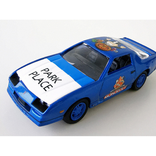 1985 Chevrolet Camaro Z/28 Johnny Lightning Monopol Mörkblå poly