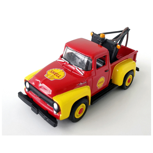 1956 Ford F-100 Tow Truck Greenlight Shell Gloss Mörkröd