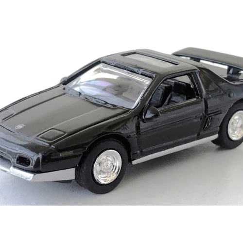 1985 Pontiac Fiero GT Motor Max Svart