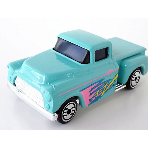 1956 Chevrolet Pickup Custom Flashsider Hot Wheels Gloss Ljus Turkos