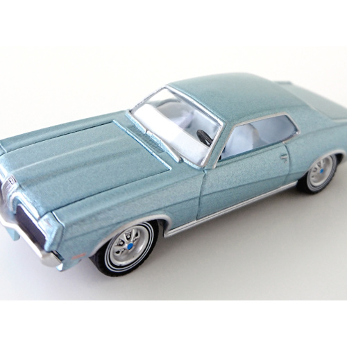 1970 Mercury Cougar Greenlight Silverblå poly