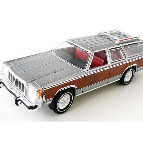1981 Mercury Grand Marquis Colony Park Greenlight Silver poly