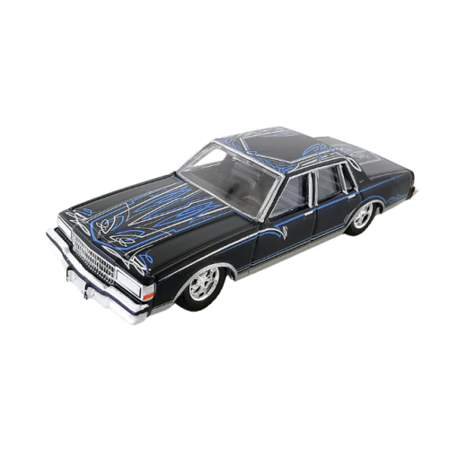 1987 Chevrolet Caprice Gloss Black California Lowriders Greenlight